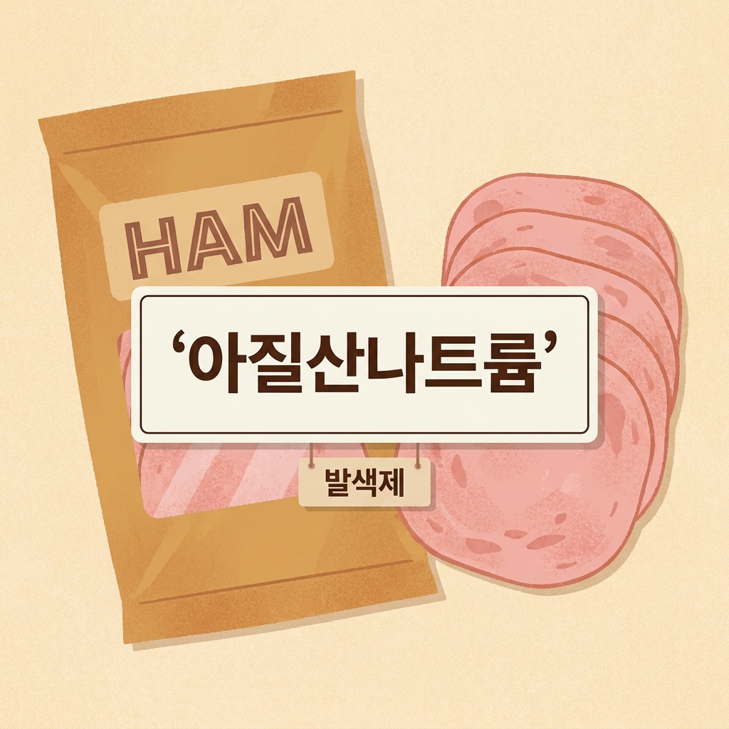 가공육 라벨 아질산나트륨 발색제